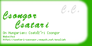 csongor csatari business card